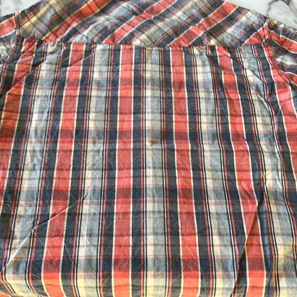 Ecoths Plaid Organic Cotton Button Front Mens XL - Picture 4 of 9